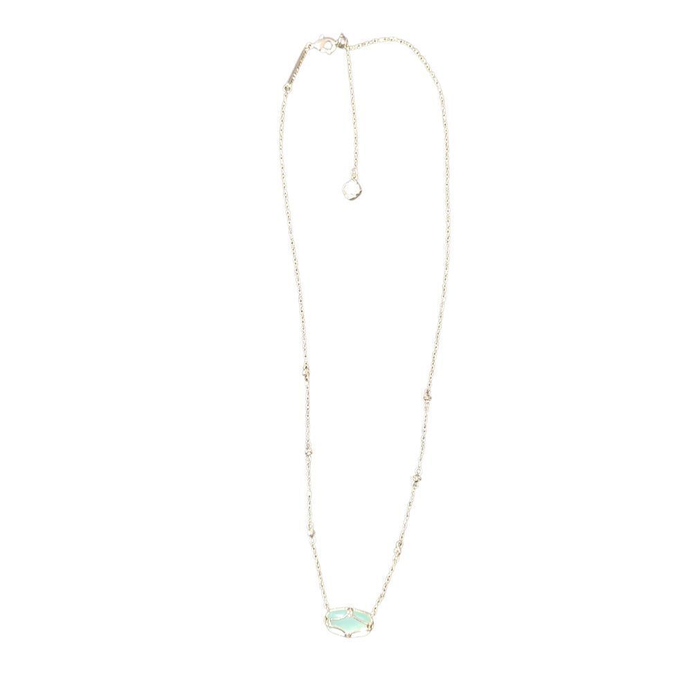 Kendra Scott Gold Necklace with Aqua Pendant - Picture 4 of 6